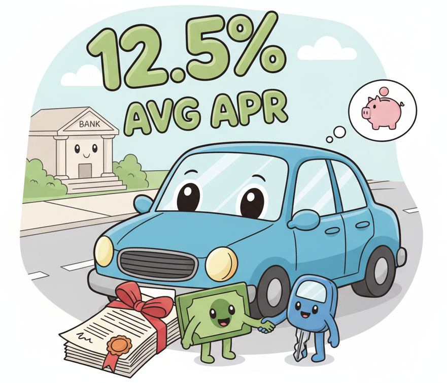 average apr financing car