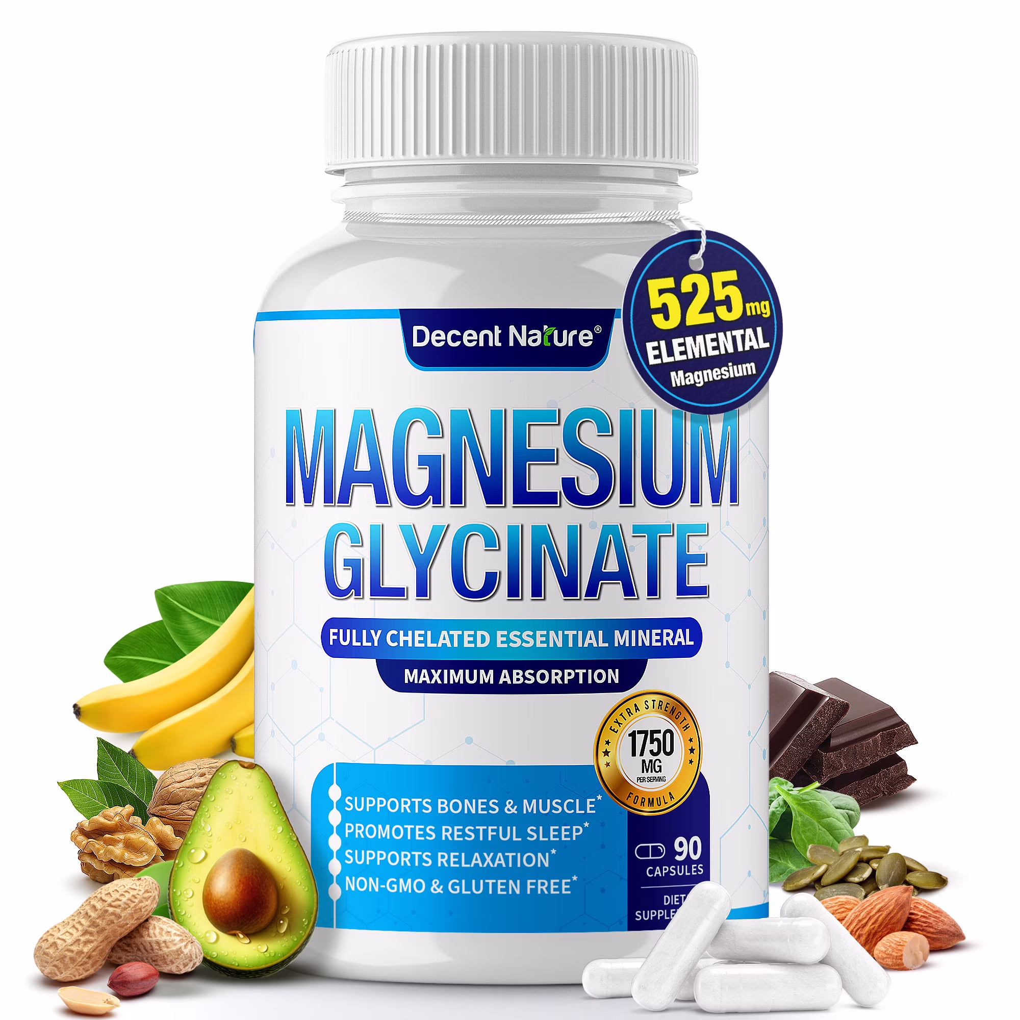 what is the maximum amount of magnesium glycinate per day